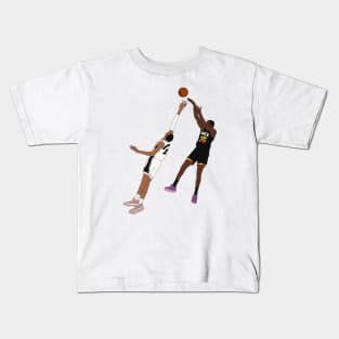 KD over Wemby Jumpshot Kids T-Shirt